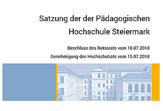Satzung der Pädagogischen Hochschule Steiermark 2018