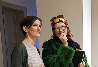 Prof. Mag. Olivia de Fontana und Anneliese Schrenk