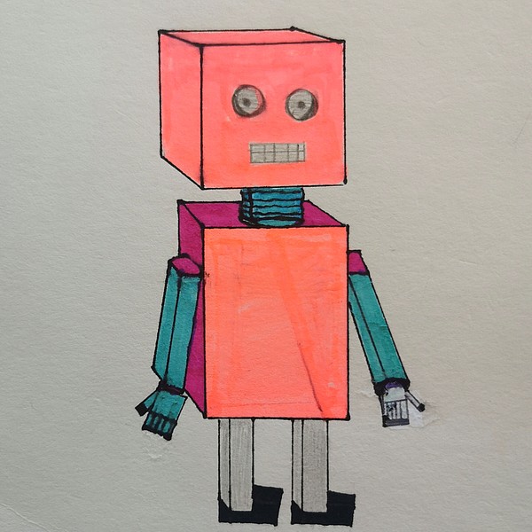 Zeichnung Roboter