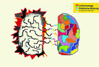 Bild von zwei Gehirnhälften