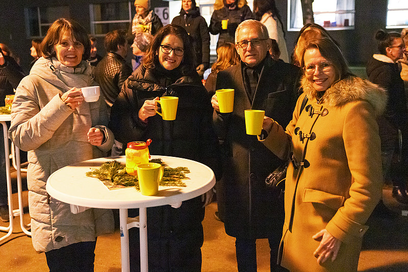 v.l.n.r.: VR Elisabeth Amtmann, VR Regine Weitlaner, HR Dietmar Vollmann, Rektorin Beatrix Karl